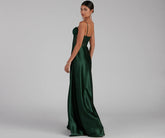 Sarahi Sequin Corset Satin A-Line Formal Dress